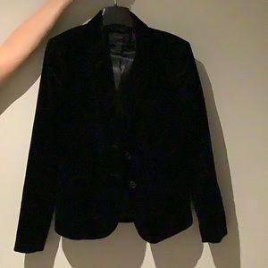 J. Crew velvet schoolboy blazer